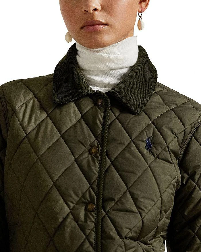 Ralph Lauren Corduroy Trim Quilted Barn Jacket 4