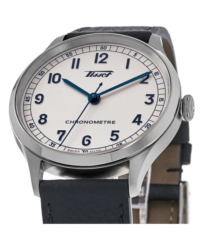 Tissot Tissot Heritage 1938 Automatic COSC Silver Dial Leather Strap Men's Watch T142.464.16.032.00 2