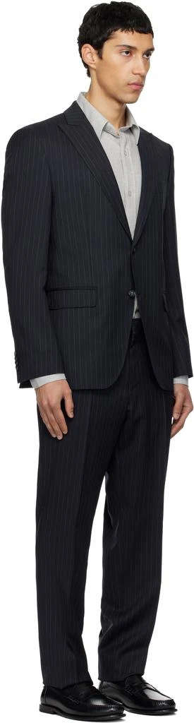 Hugo Boss Navy Striped Wool Suit 2