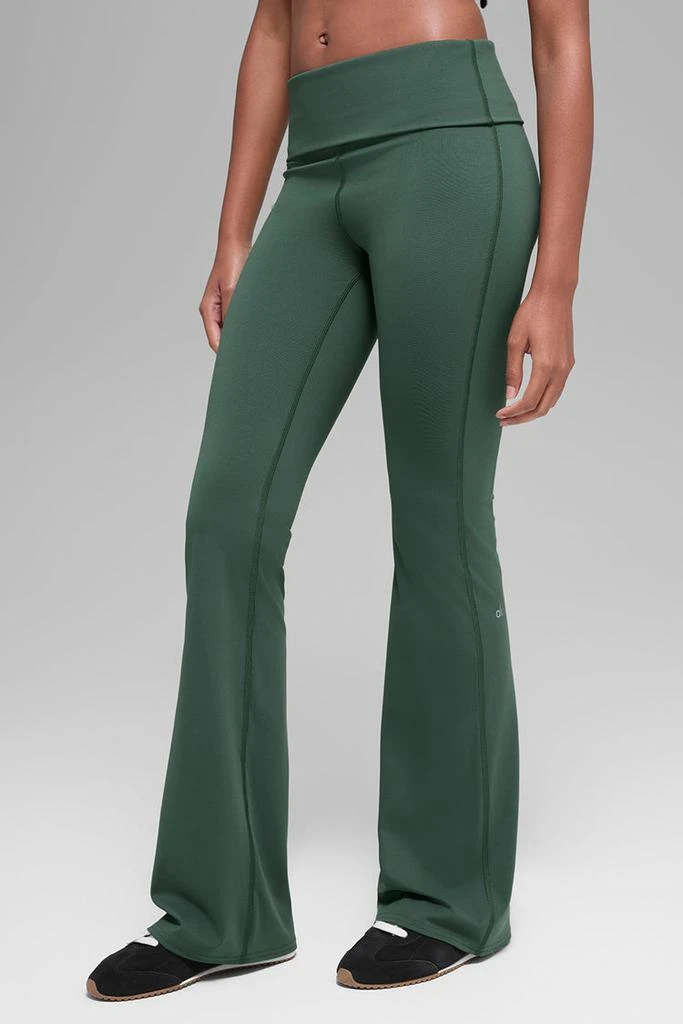 Alo ALO Softsculpt Foldover Flare Legging - Clover Green 3