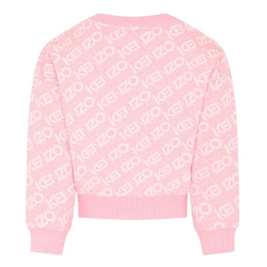Kenzo Kids Monogram Logo Cotton Sweatshirt 2