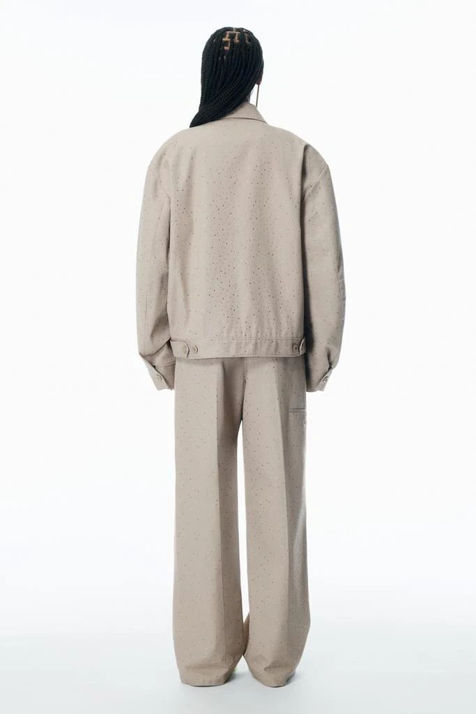 Alexander Wang Crystal Hotfix Workwear-Inspired Jacket 4
