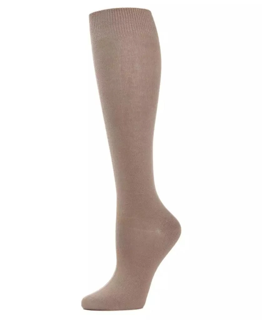 Memoi Women's Bamboo Blend Knit Knee High Socks 1