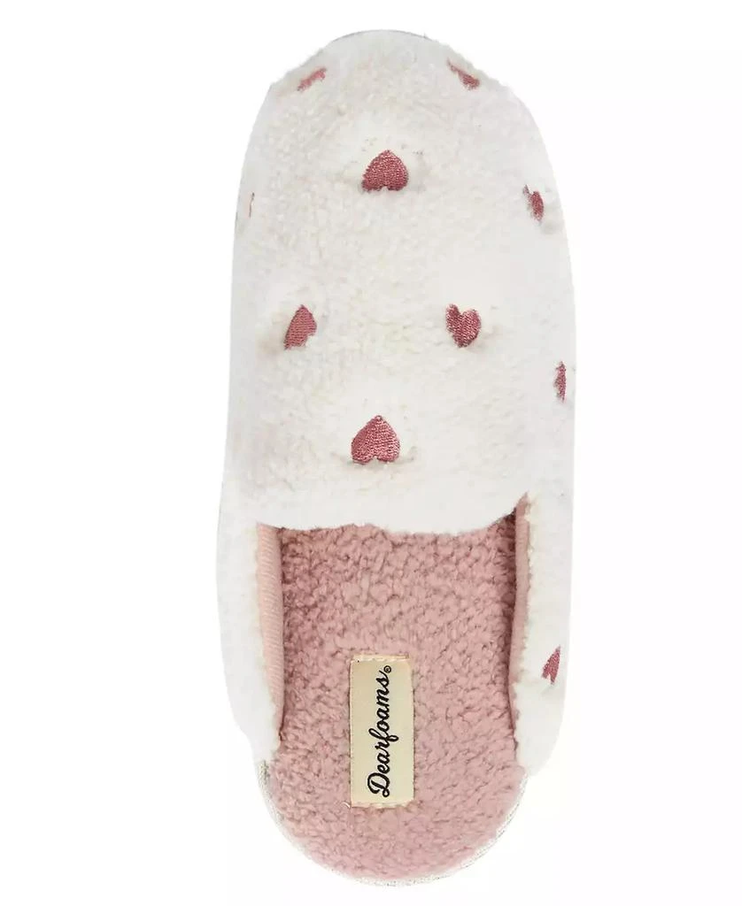 Dear Foams Women's Teddy Heart Scuff 4