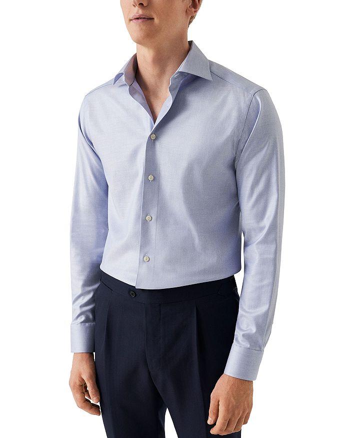 Eton Slim Fit Mélange Solid Shirt Shirt