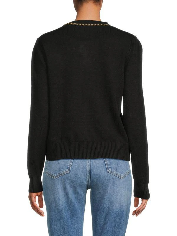NINETY CLOTHING CO Chain Trim Cardigan 2
