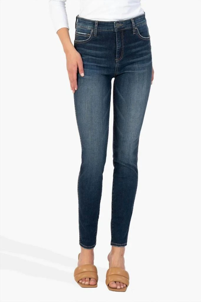 KUT from the Kloth Mia High Rise Fab Ab Slim Fit Skinny Jeans In Legacy Wash 1