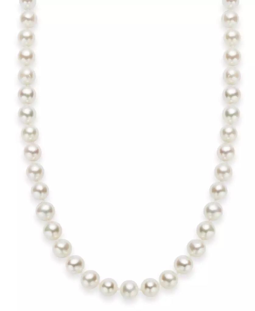 Macy's 18" Cultured Freshwater Pearl Strand Necklace (7-8mm) in Sterling Silver