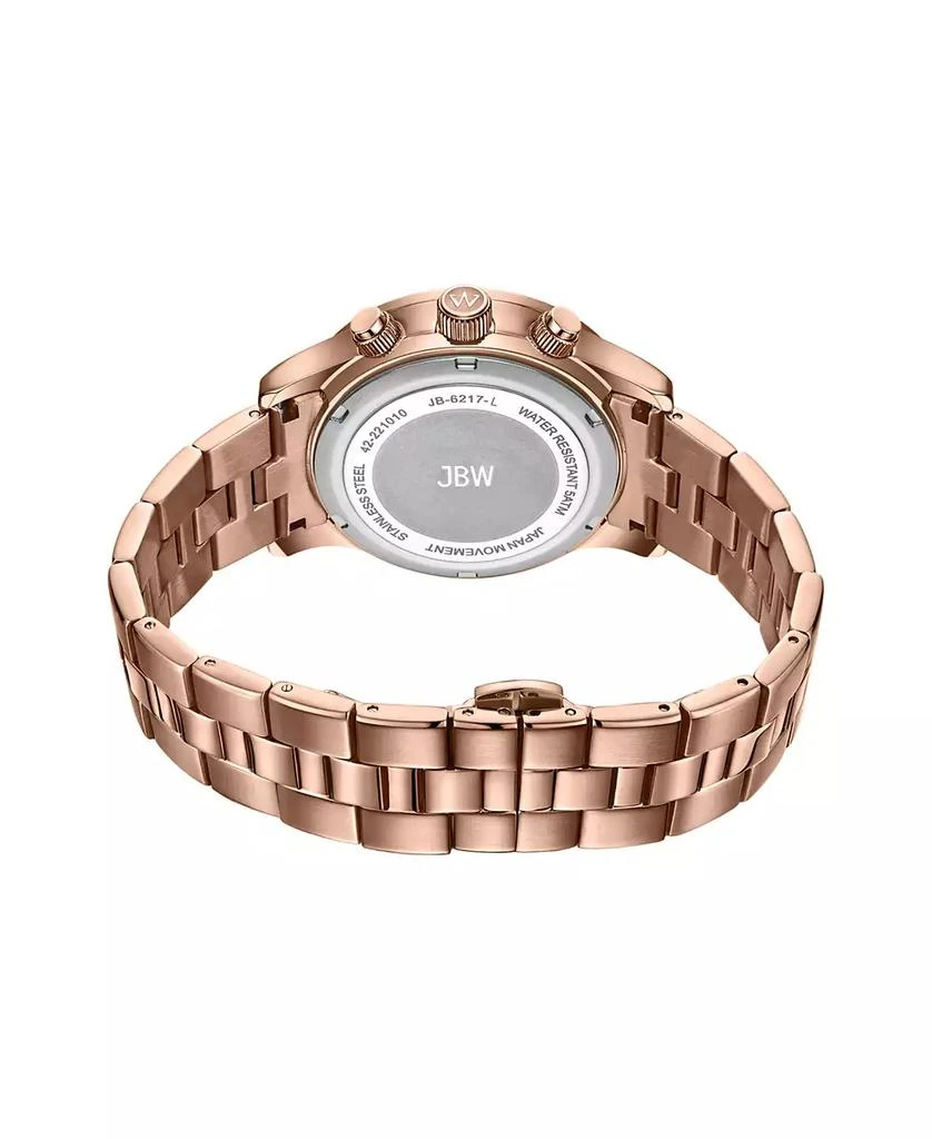 Jbw Women's Alessandra Diamond (1/5 ct.t.w.) 18K Rose Gold Plated Stainless Steel Watch 2