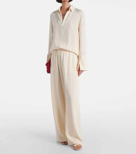 Max Mara Bonn silk-blend wide-leg pants 2