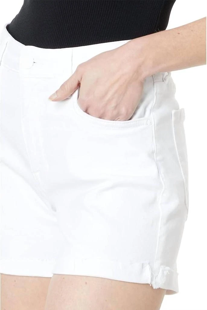 KUT from the Kloth Kut From The Kloth - High Rise Roll-cuff Denim Shorts 2