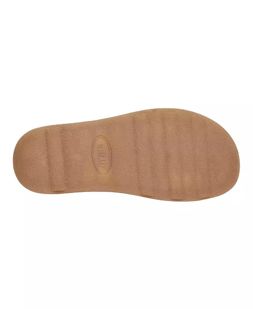 Earth Women's Leah Round Toe Strappy Casual Flat Sandals 5