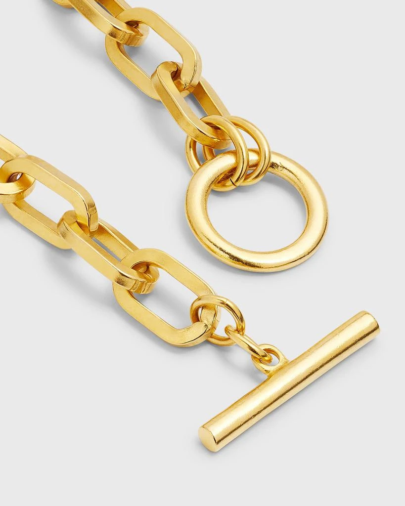 BEN-AMUN 24k Gold Electroplate Oval Link Chain Necklace 4