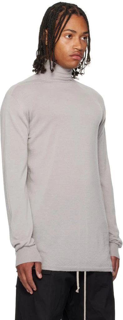 Rick Owens Gray Concordians Oversized Turtle Sweater 2