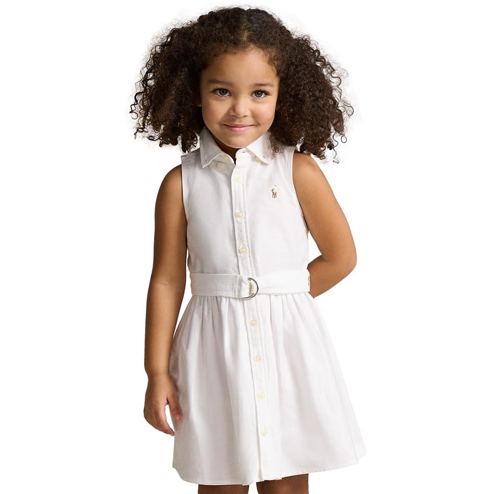 Polo Ralph Lauren Toddler and Little Girls Belted Cotton Oxford Shirtdress