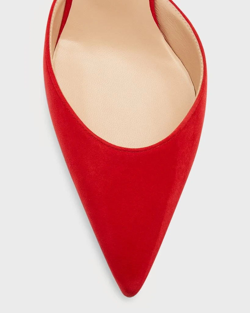 Manolo Blahnik Carolyne Kitten-Heel Halter Pumps 7
