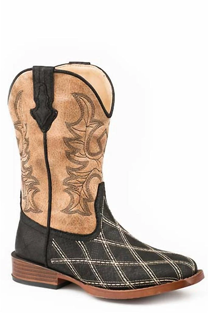 Roper Roper - Boy
s Cross Cut Square Toe Boots