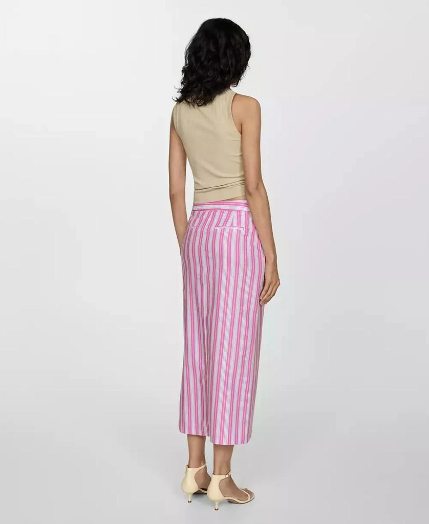 Mango Women's Slit Striped Skirt 6