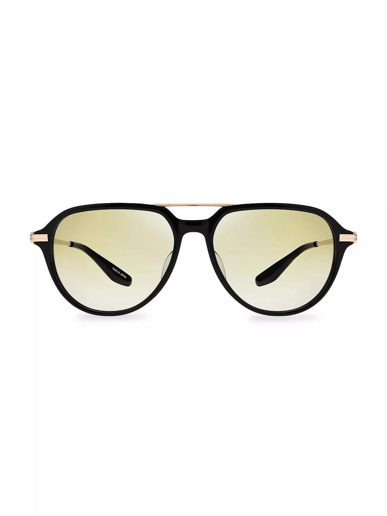 Barton Perreira Dunn 55MM Aviator Sunglasses