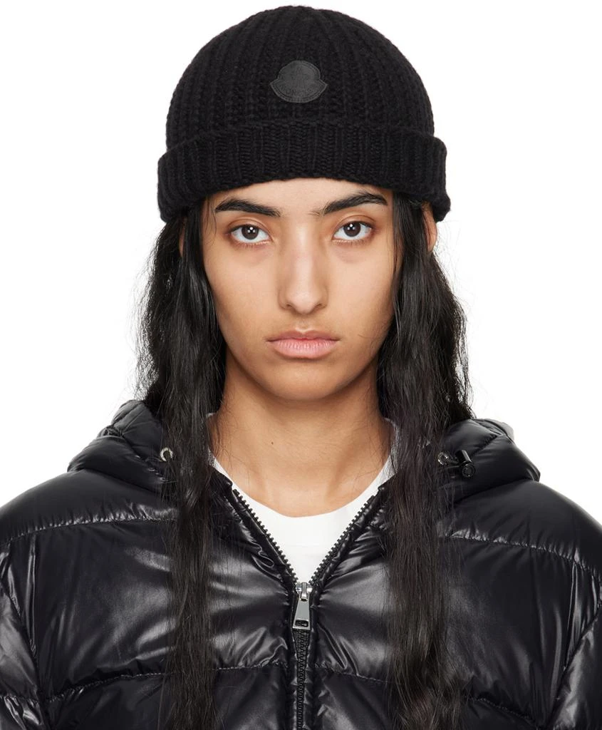 Moncler Black Wool Beanie 1