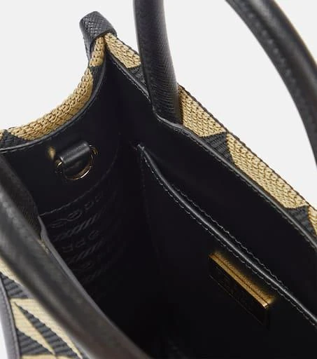 Prada Mini patterned jacquard tote bag 3