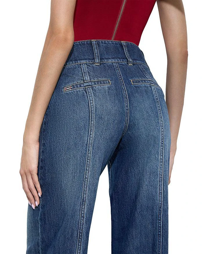 Alice + Olivia Mame High Rise Wide Leg Jeans in Denim Vintage 3