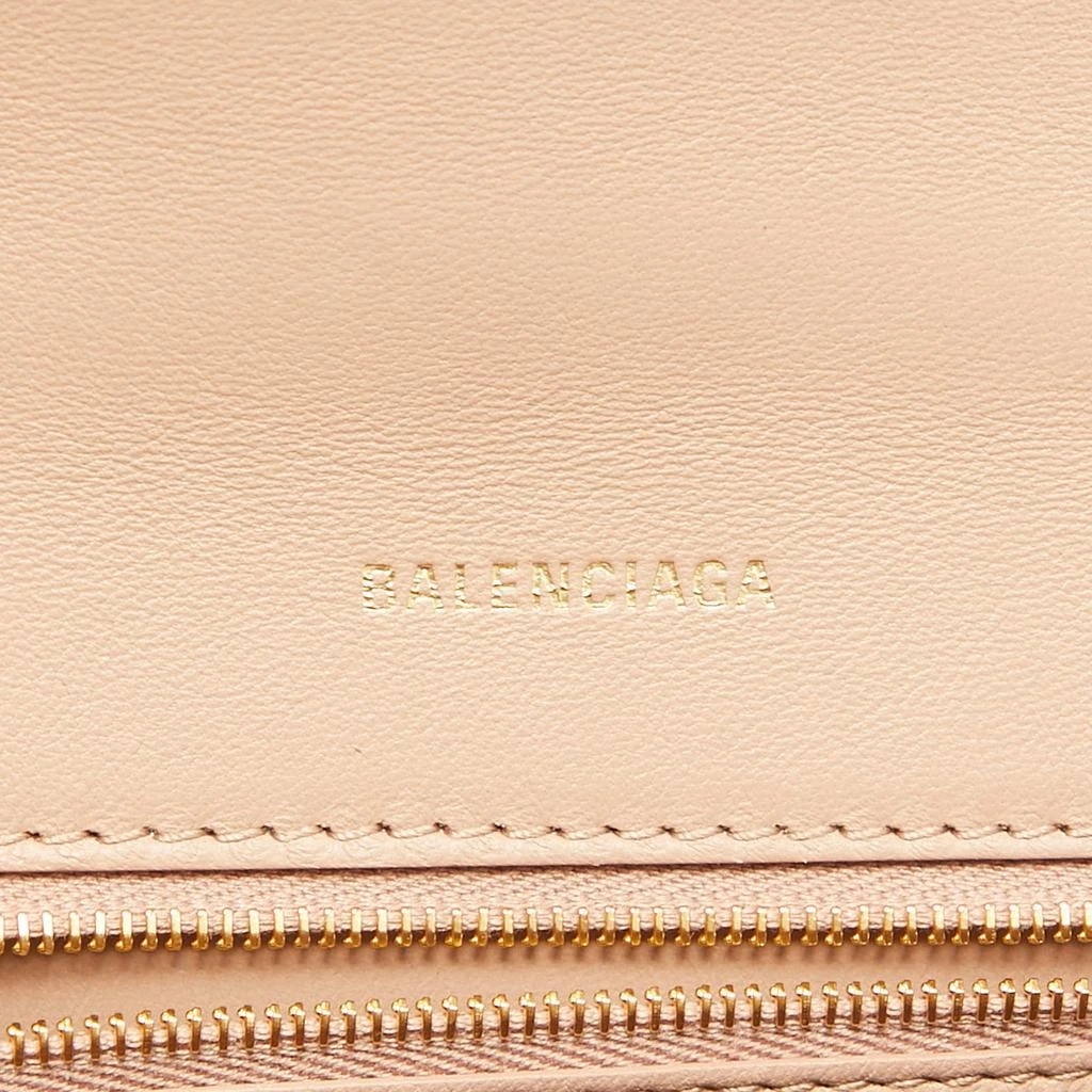 Balenciaga Balenciaga Beige Croc Embossed Leather Small Hourglass Top Handle Bag 9