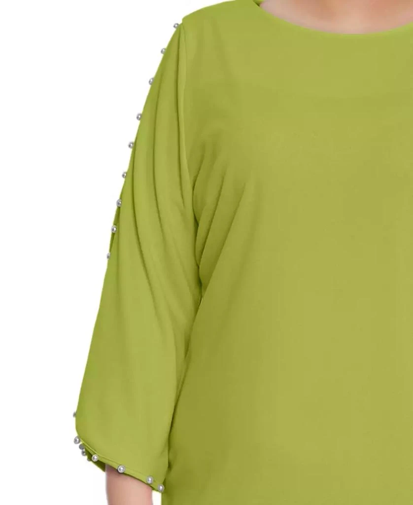 NY Collection Plus Size 3/4 Sleeve Dress 4