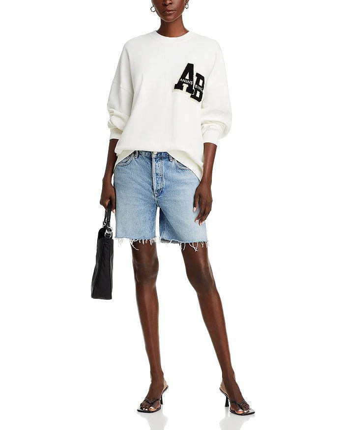 ANINE BING Miles Varsity Letter Oversized Sweatshirt 2