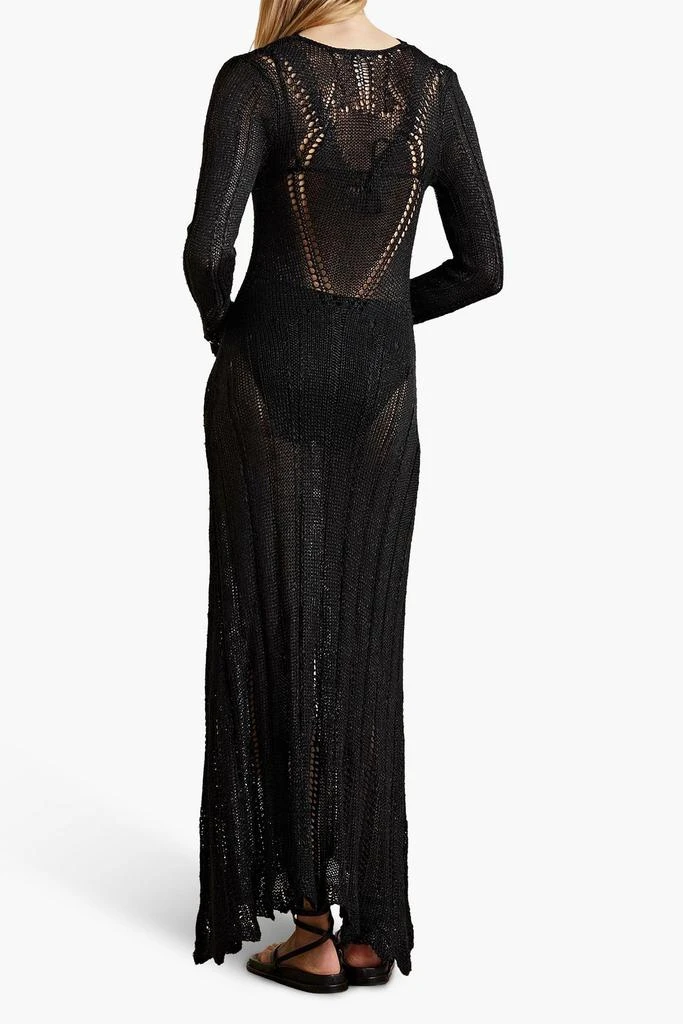 Norma Kamali Open-knit scalloped maxi dress 3