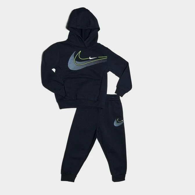 NIKE Little Kids' Nike Triple Swoosh Hoodie and Jogger Pants Set 1