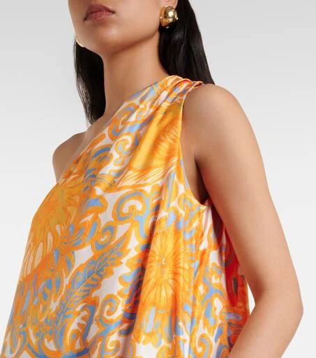 LA DOUBLE J Roy floral silk twill maxi dress 4