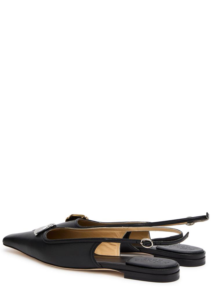 A.W.A.K.E MODE Amanda Kiss leather slingback flats
