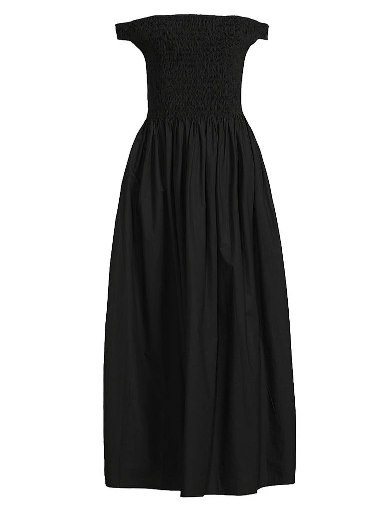 black ribbed off the shoulder dress Black Off-Shoulder Knit Maxi Dress | Ribbed Long Sleeve Bardot Sweater Dress