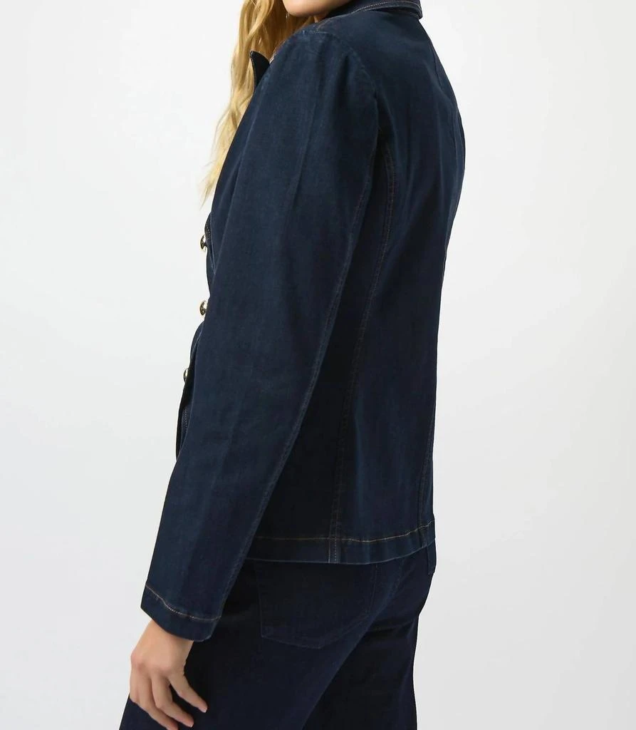 JOSEPH RIBKOFF Joseph Ribkoff - Fitted Stretch Denim Blazer 2