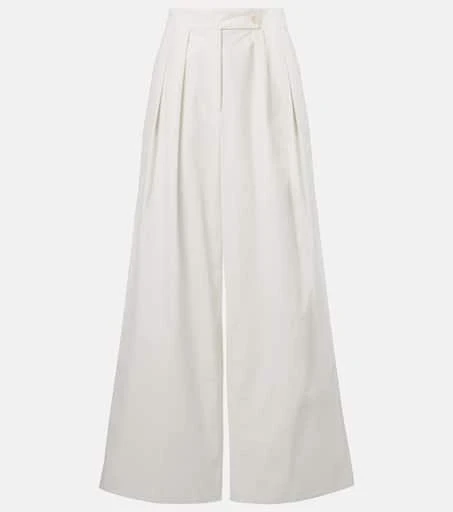 Dries Van Noten Pleated wide-leg pants 1
