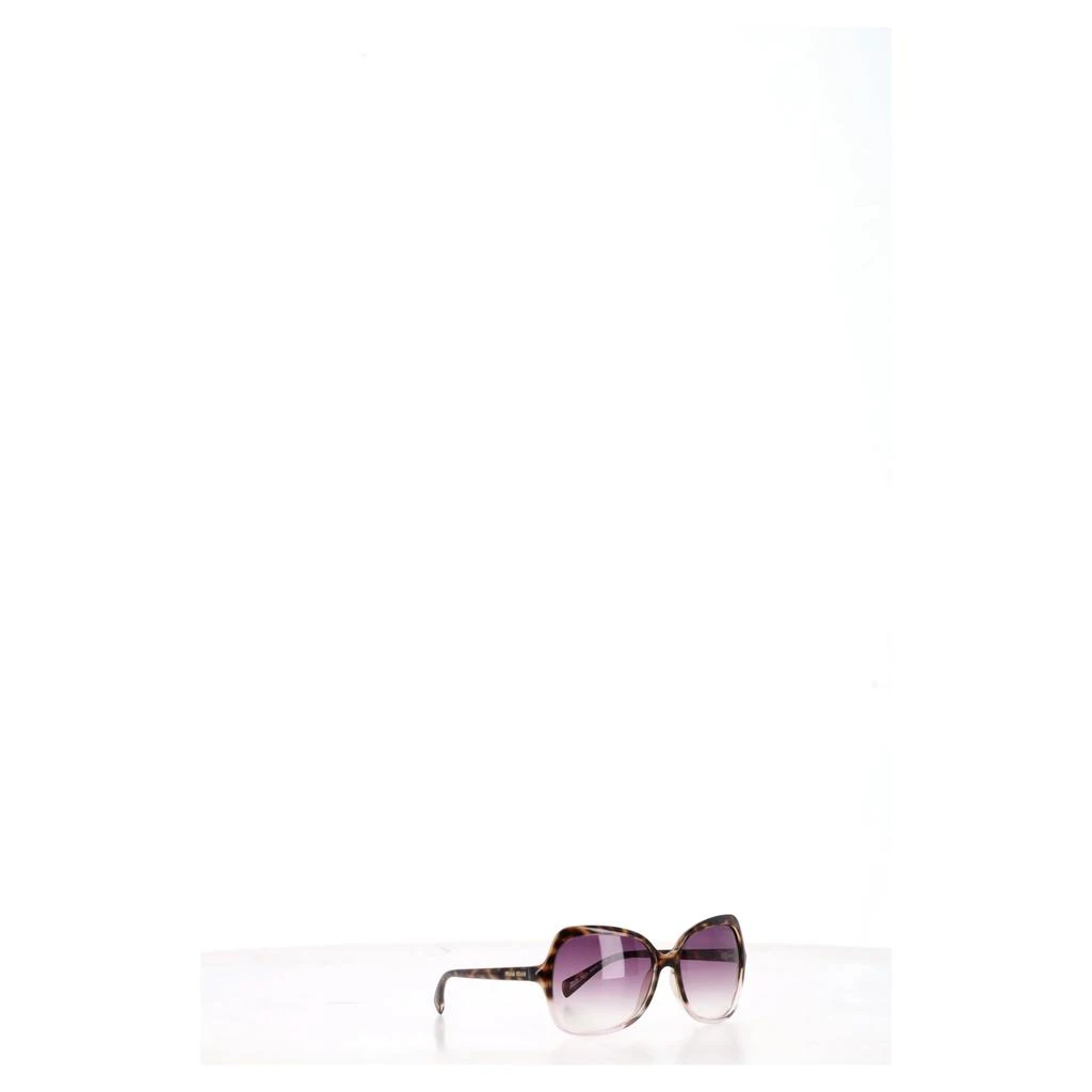 Miu Miu Logo Tortoiseshell Oversized Sunglasses in Brown Acetate 6