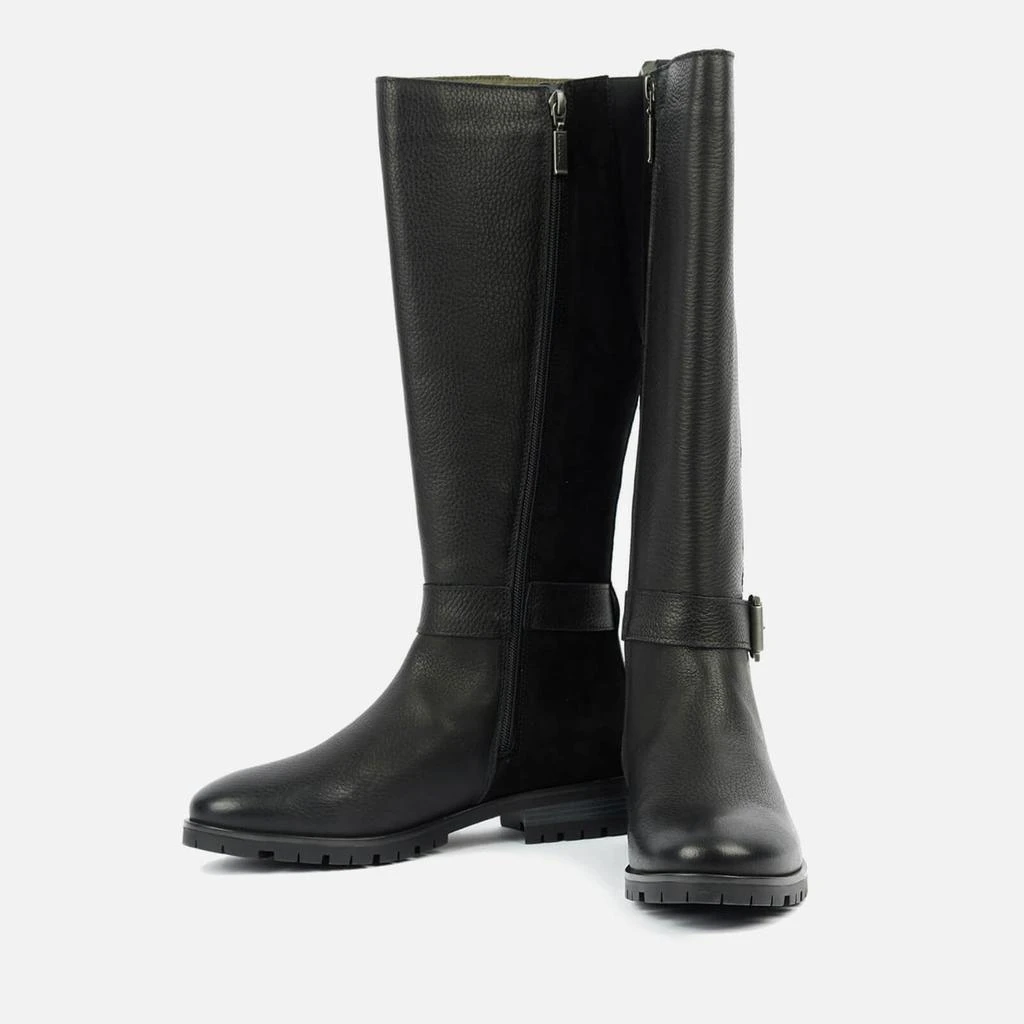 Barbour Barbour Alisha Knee High Leather and Suede-Blend Boots 3