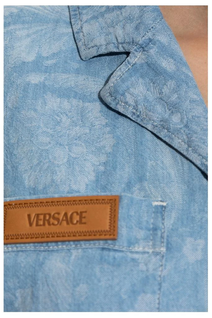 Versace Versace Short Sleeved Denim Shirt 5