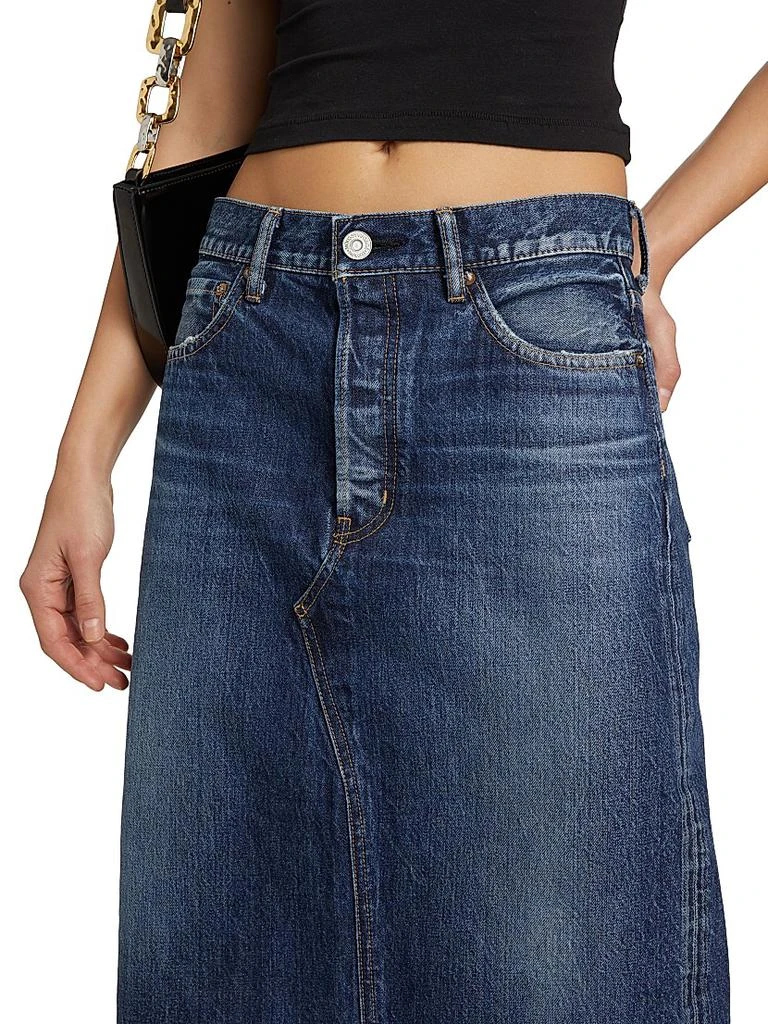 MOUSSY VINTAGE Longleaf Denim Skirt 6