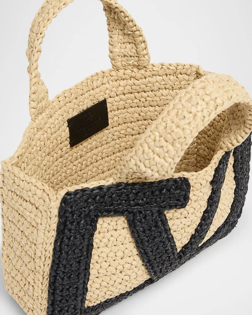 Valentino Viva Superstar Crochet Raffia Small Tote Bag 4