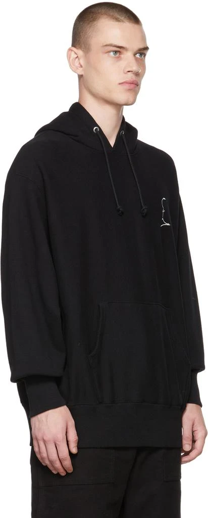 UNDERCOVER Black Embroidered Hoodie 2
