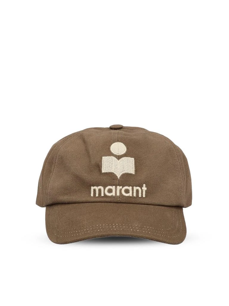 Shop Isabel Marant Logo Embroidered Baseball Cap on Sale at  display picture 2