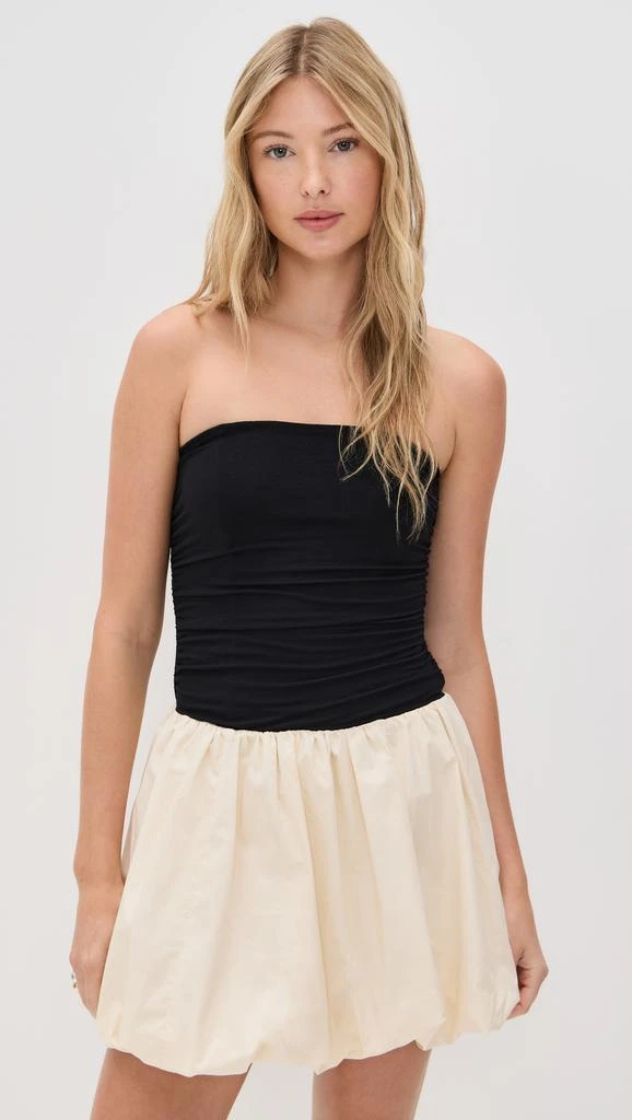 Moon River Strapless Two Tone Bubble Midi Dress 6