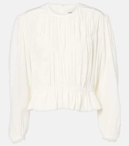 Isabel Marant Gelina crêpe de chine blouse 1