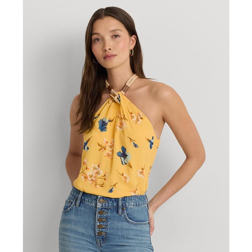 Lauren Ralph Lauren Women's Floral Halter Top, Regular & Petite