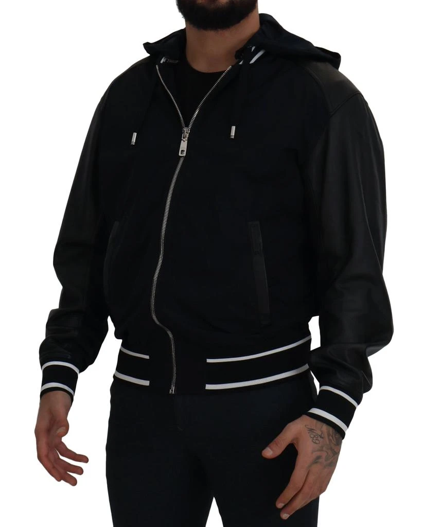 Dolce & Gabbana Dolce & Gabbana Black Polyester Hooded Blouson Coat Jacket 4