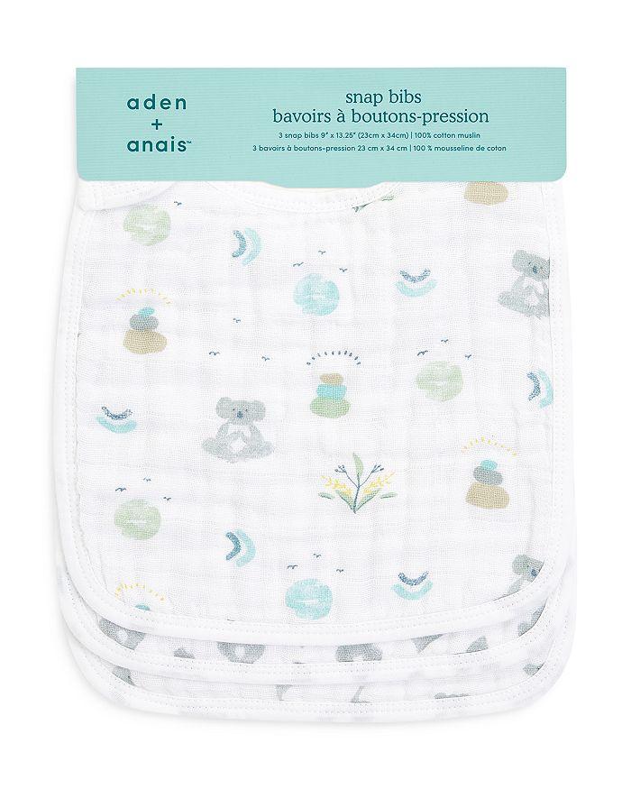 aden + anais Unisex 3-Pk. Classic Snap Bibs