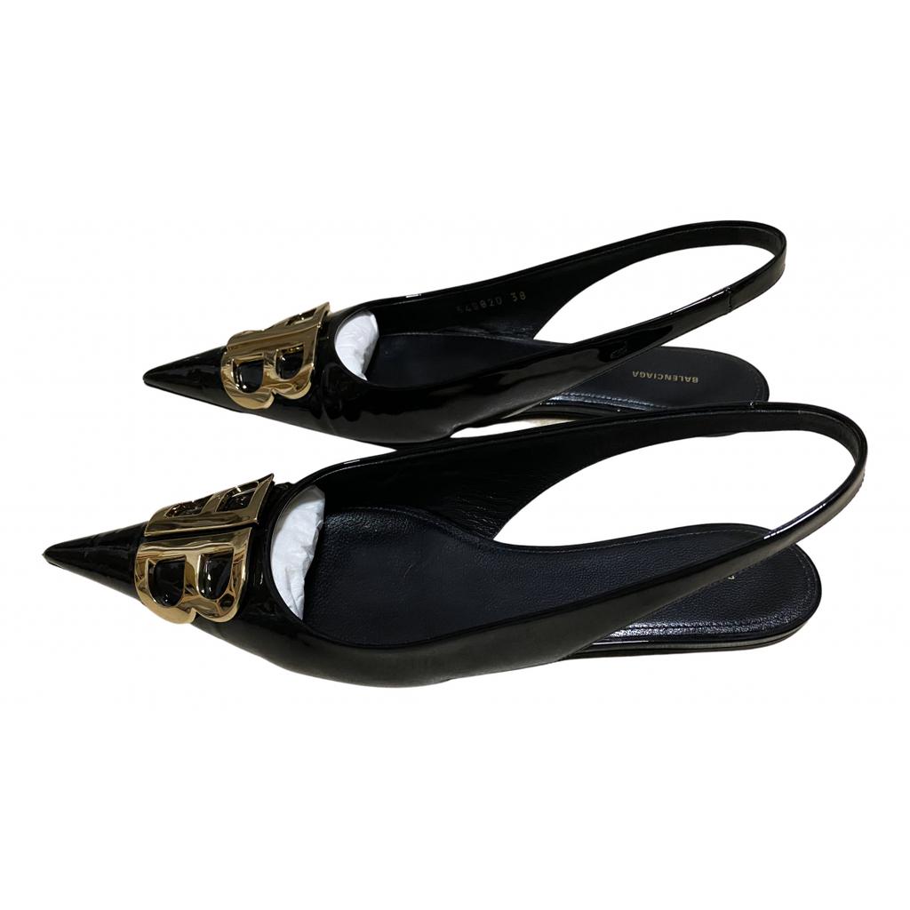 Balenciaga Balenciaga BB patent leather ballet flats