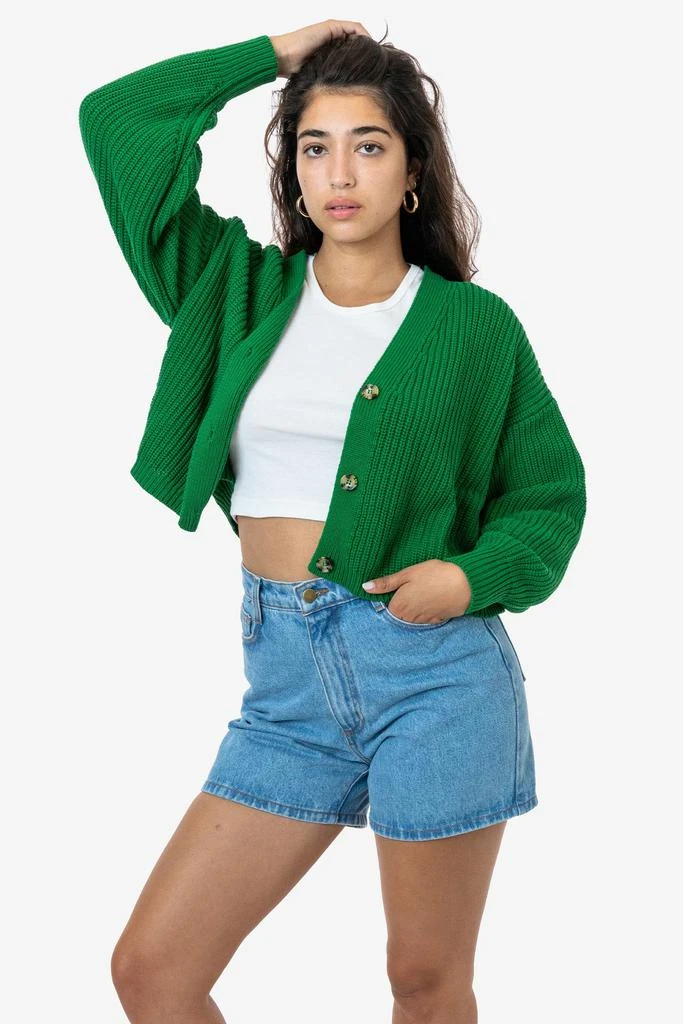 Los Angeles Apparel FM35GD - Fisherman Cropped Cardigan 13